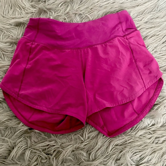 lululemon athletica Pants - Lululemon speed up mid-rise ripened raspberry shorts 4’